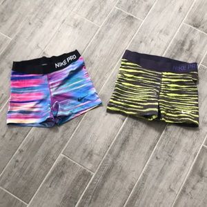 Like new nike pro spandex shorts
